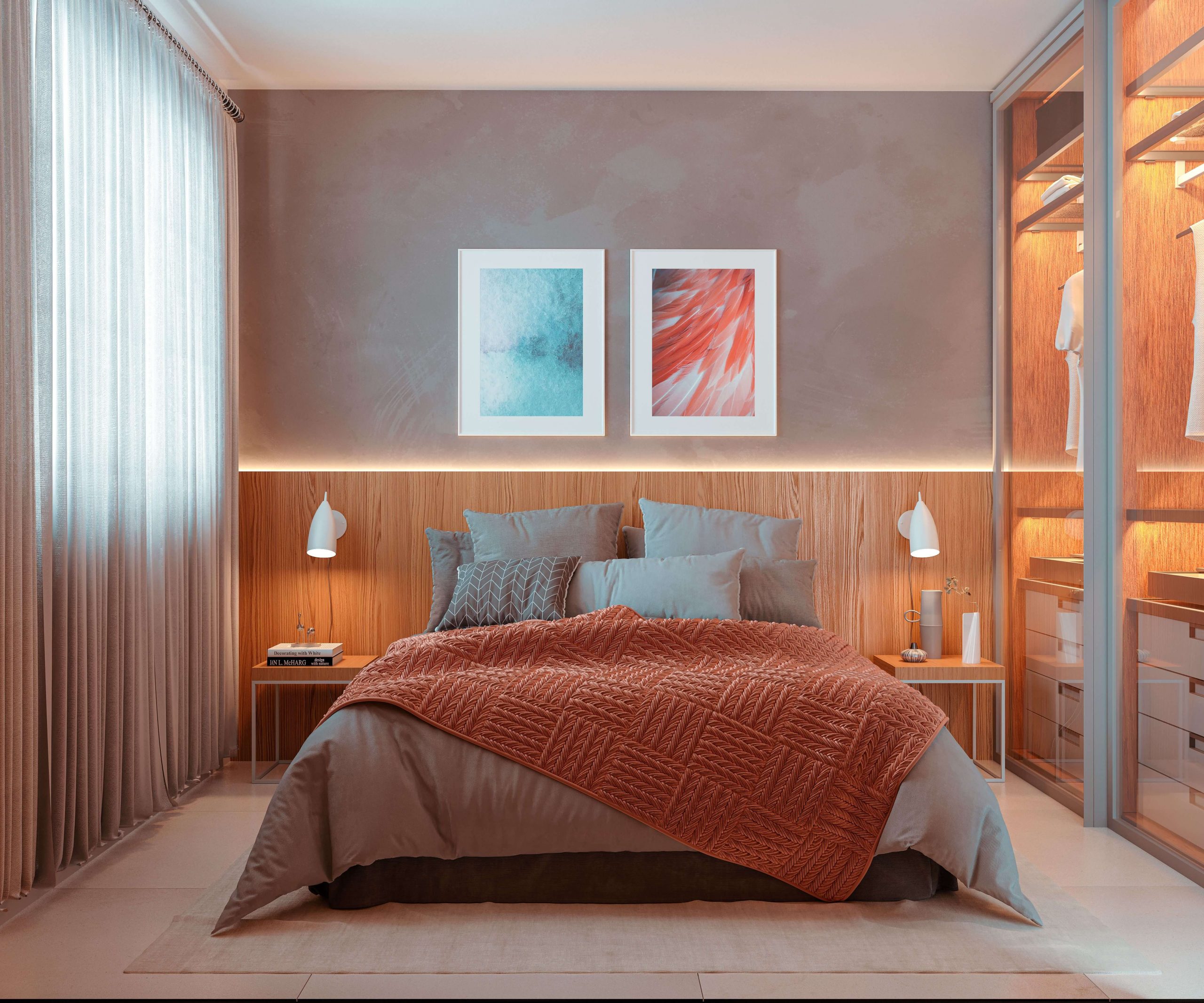 Quarto decorado Oggi Residenziale