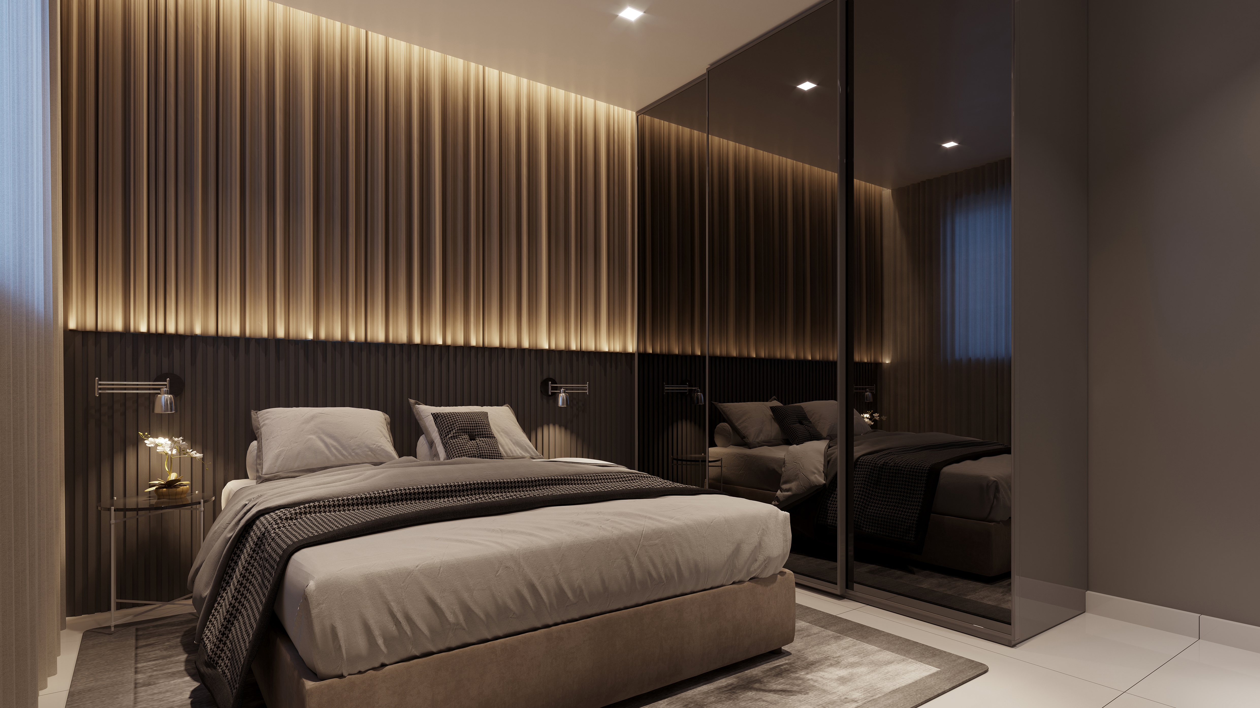 Quarto decorado Riserva Orizon