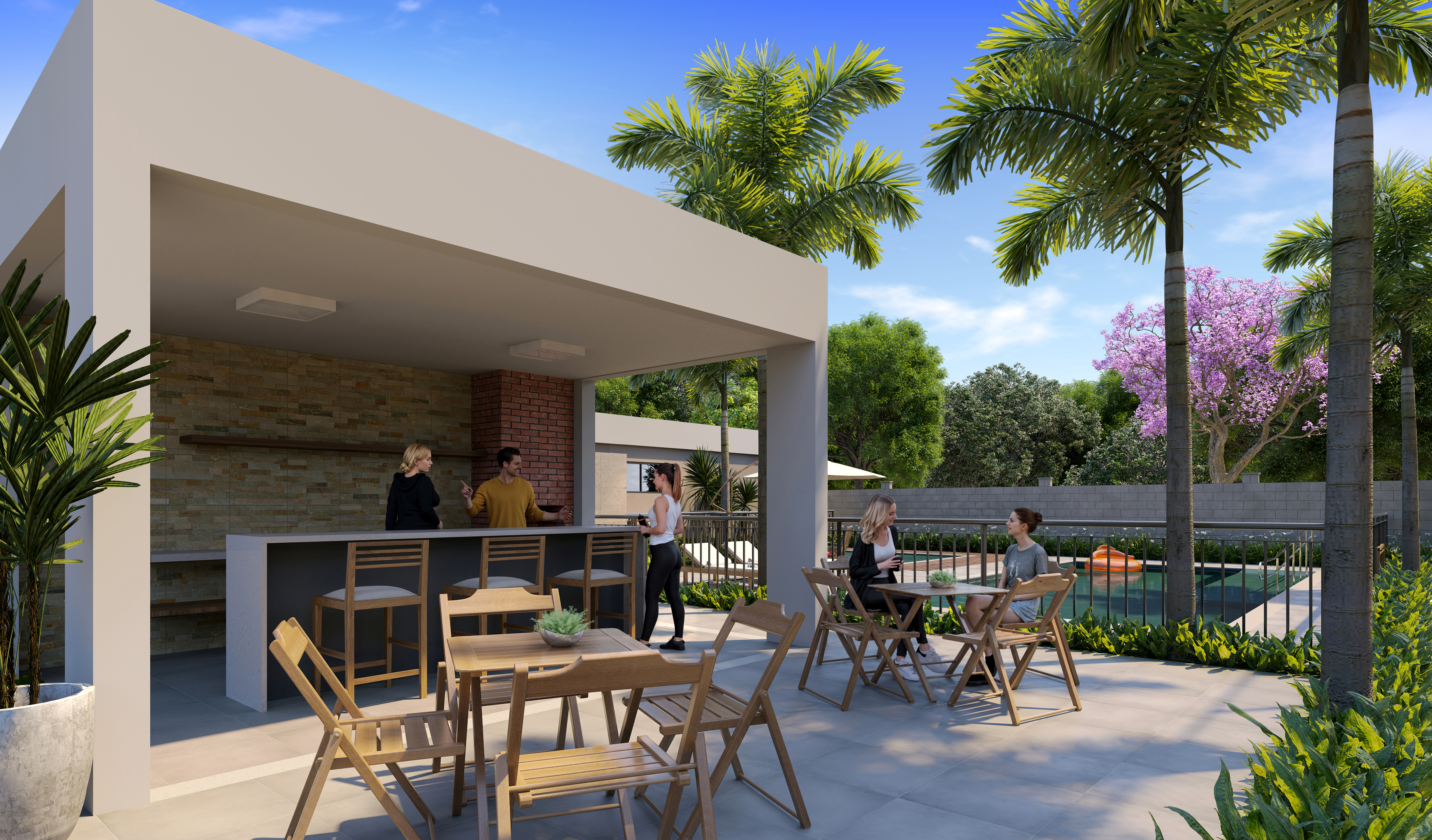 Churrasqueira e Piscina Riserva Orizon